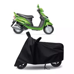 Auto Pearl Bike Cover for Mahindra Rodeo UZO (Black)-picture-18