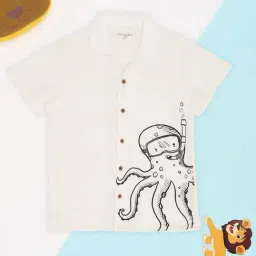 Pantaloons Junior Boys Off-White Shirt-picture-12