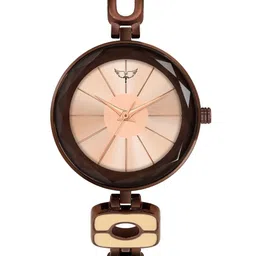 WHITE BIRD Women Brass Dial & Bracelet Style Straps Analogue Watch JK-124 Brown D Rose-image-96