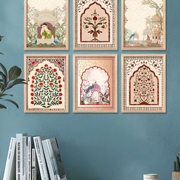 Kotart Brown & White 6 and more Piece Wood Floral and Botanical Wall Paintings-picture-12