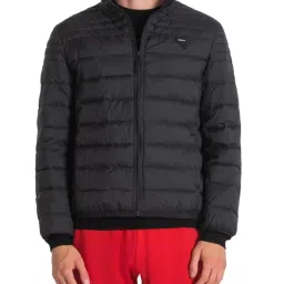 Antony Morato Black Slim Fit Quilted Puffer Jacket image 1