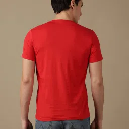 Wrangler Red Regular Fit Graphic Print Crew T-Shirt image 2