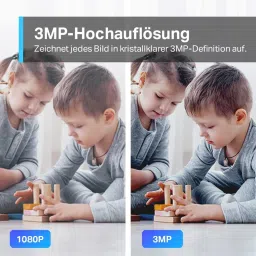 TP-LINK Tapo C210P2 360D 3MP 2K 2304 Full HD 1296P Smart Wi-Fi Security Camera, Pack of 2 (White) image 2