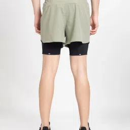 adidas Silver Grey Regular Fit D4R 2-IN-1 Sports Shorts image 2