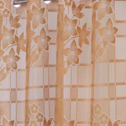 Hosta Homes Checkered Floral 5 ft. Window Curtain 1 pc. image 2