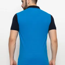 Club York Blue Regular Fit Printed Polo T-Shirt image 2