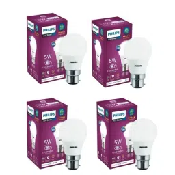Philips Ace Saver 5 Watt B22D LED Bulb - Pack of 4 (Crystal White)-picture-13