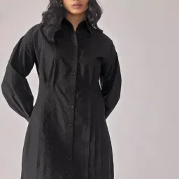 The Label Life Black Shirt Dress-image-62