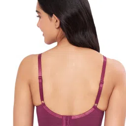 Amante Purple Cotton Full Coverage Bra image 2