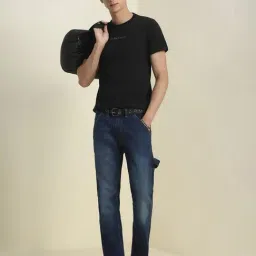 Allen Solly Black Nylon Regular Fit T-Shirt image 4