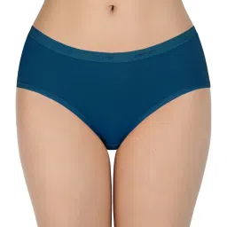 Amante Teal Blue & Pink Cotton Printed Bikini Panties - Pack Of 5 image 2