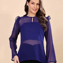 Cation Blue Plain Top image 1