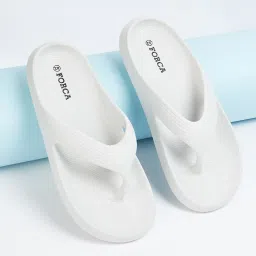 Forca by Lifestyle Men's White Flip Flops image 1