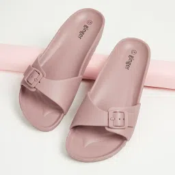 Ginger by Lifestyle Women's Pink Slides image 1