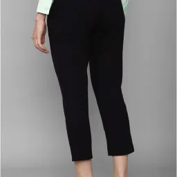 Allen Solly Black Mid Rise Trousers image 2