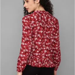 Allen Solly Red Printed Shirt image 2