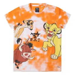 Allen Solly Junior Orange Printed T-Shirt image 1