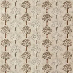 GEET CREATIONS Sprit-Vat Brown & Cream 2 Pieces Printed Room Darkening Window Curtains image 3