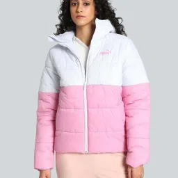 Puma Mauved Out & Silver Mist Color-Block Regular Fit Jacket image 1