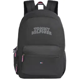 Tommy Hilfiger Foxtail Black Polyester Solid Backpack - 29 Ltrs image 1