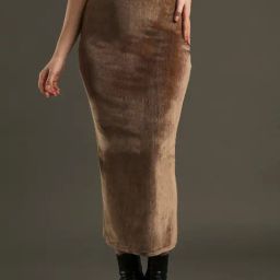 Globus Dark Olive Midi Pencil Skirt-picture-31