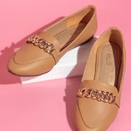 Inc.5 Women's Dark Beige Flat Ballets image 1
