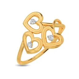Kisna Diamond & Gold Jewellery Mirza 18k (750) Diamond & Gold Ring For Women image 1