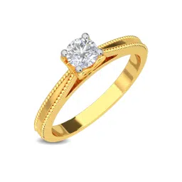 Kisna Diamond & Gold Jewellery 0.50 CT Keziah Solitaire 18k (750) Diamond & Gold Ring For Women image 1