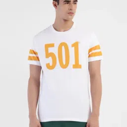 Levi's White Cotton Regular Fit Printed T-Shirts-picture-16