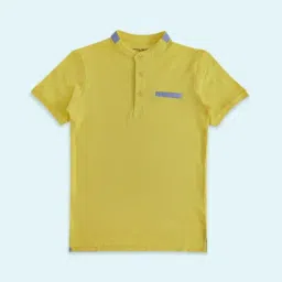 Pantaloons Junior Boys Yellow Cotton Regular Fit T-Shirt-picture-40