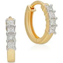 Malabar Gold and Diamonds 18k IGI Certified Diamond Yellow Gold Hoop Earrings for Women-picture-30