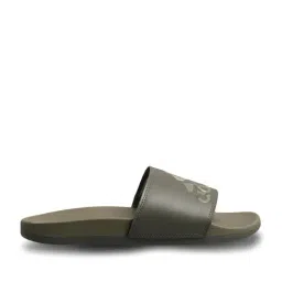 Adidas Men's ADILETTE COMFORT Green Slides image 2