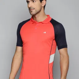 ALCIS Red & Navy Polo T-Shirt image 1