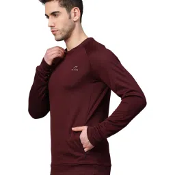 ALCIS Maroon Round Neck Sweatshirt image 3