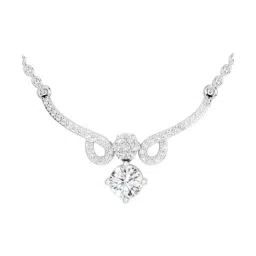 Sparkles Lab Grown Diamond 14k (585) White Gold Necklace for Women-image-27
