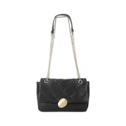 Fastrack CL7 Black Quilted Medium Sling Handbag image 2