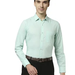 Raymond Green Cotton Regular Fit Shirt image 1