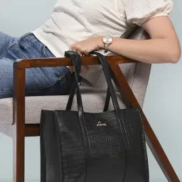 Lavie Black Animal Effect Large Tote Handbag-image-22