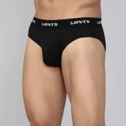 Levi's Black Cotton Regular Fit Briefs - Pack Of 2 image 3