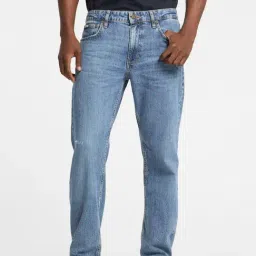 Guess Jeans G16 Straight Blue Regular Fit Distressed Jeans-picture-33