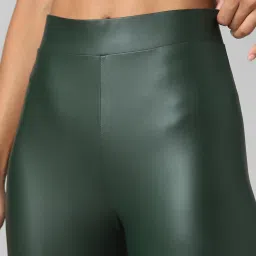 Only Dark Green High Rise Leggings image 5