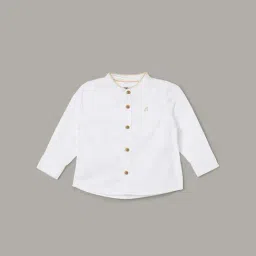 Juniors by Lifestyle Kids White Cotton Cotton Shirt-image-7