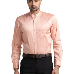 Raymond Orange Contemporary Fit Shirt-picture-10