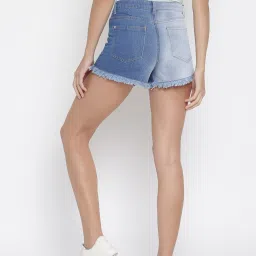 Tales & Stories Blue Regular Fit Shorts image 2