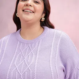 DressBerry Curve Plus Size Pullover with Embroidered Detail image 5