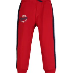 Plum Tree Kids Red Printed Joggers image 1