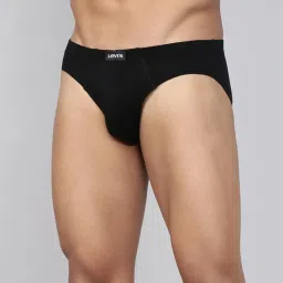 Levi's Black Cotton Regular Fit Briefs - Pack Of 3 image 4