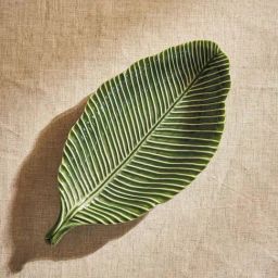 Pure Home and Living Green Ceramic Breloom Leaf Plate-picture-16