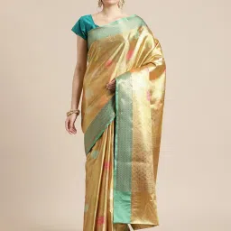 Banarasi Silk Works  Woven Saree with Blouse image 1
