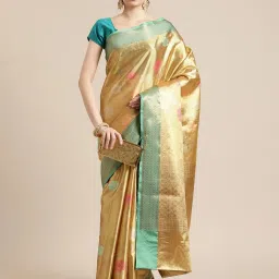 Banarasi Silk Works  Woven Saree with Blouse image 4